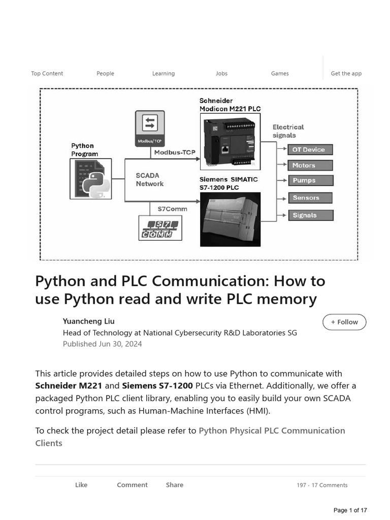 Python for Modbus PLC Control | PDF | Programmable Logic Controller ...