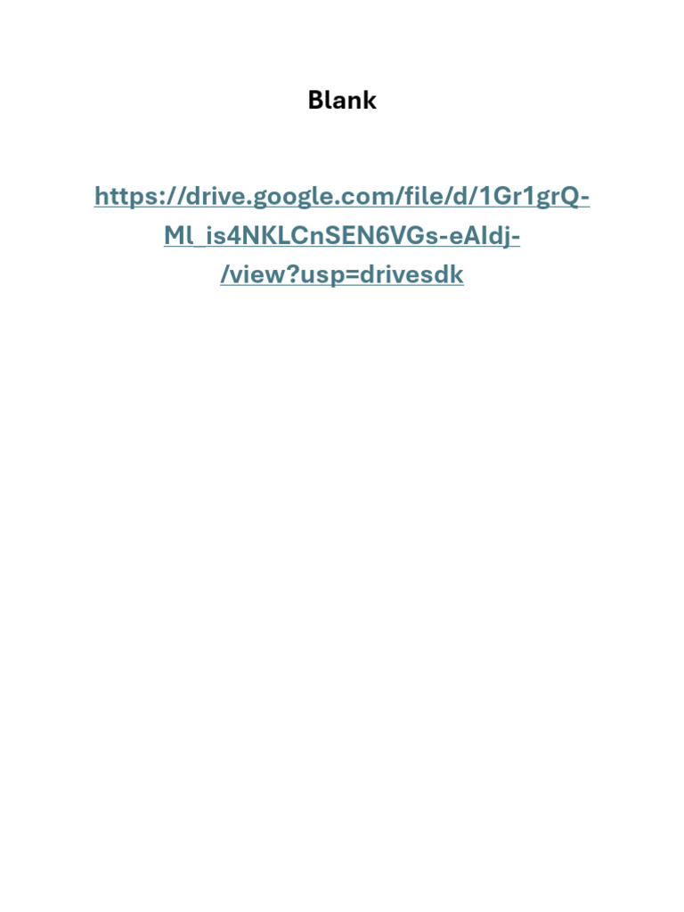 Blank Document Overview | PDF