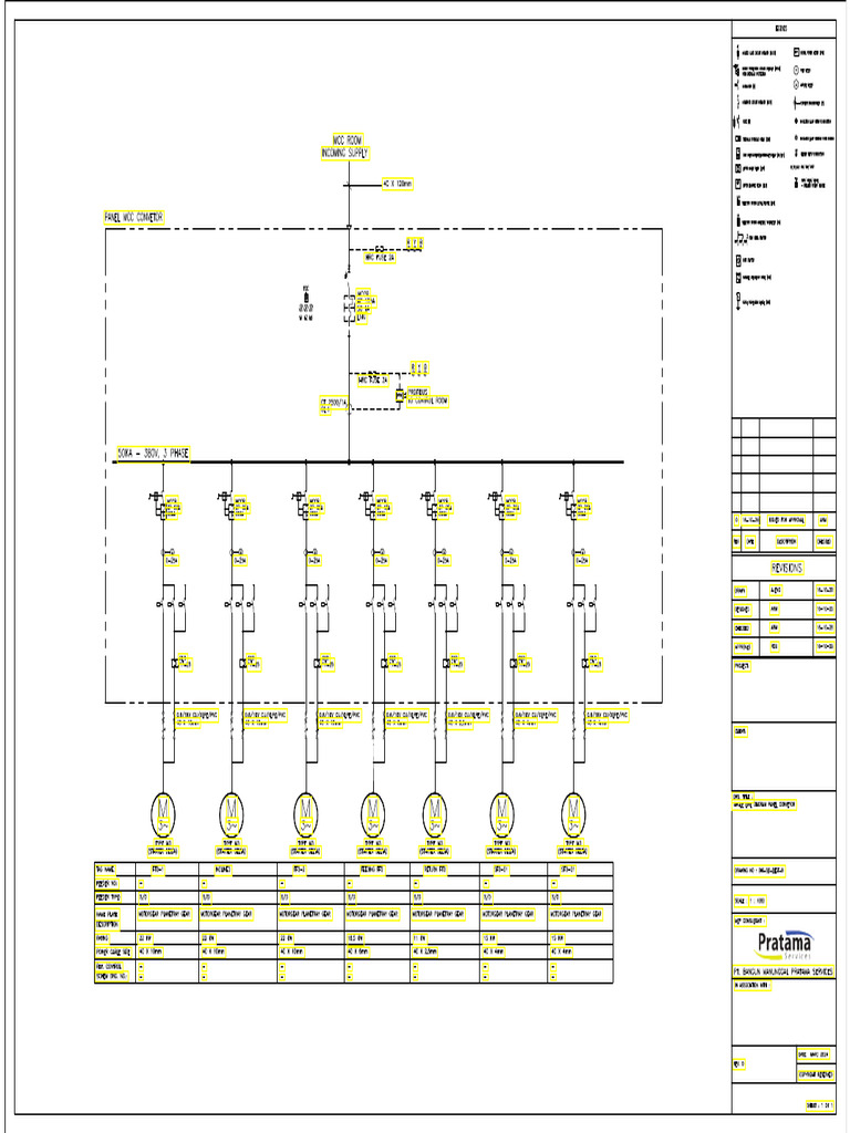 Single Line Diagram New Project Rev.0 | PDF