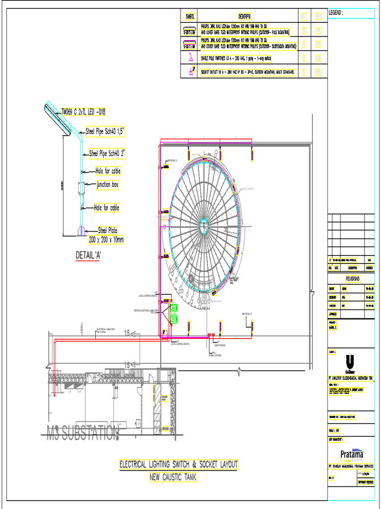 M3 Substation Electrical Layout Plan | PDF