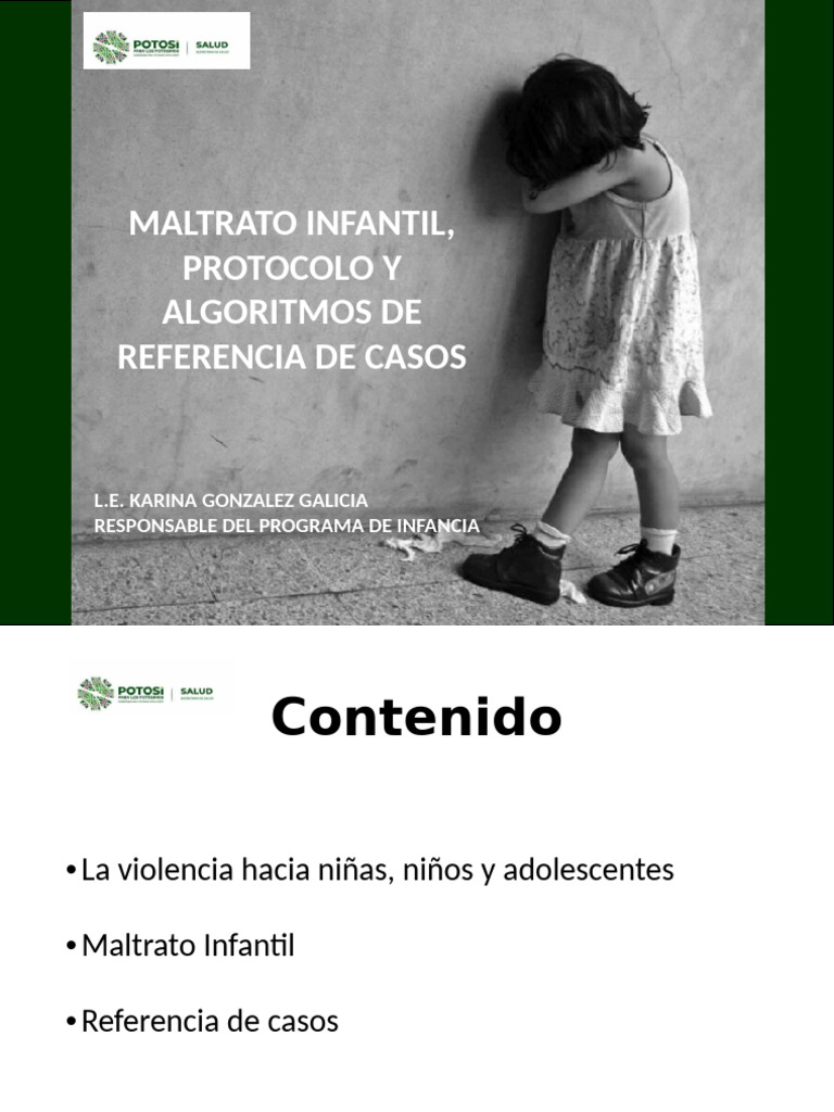 Protocolo de Maltrato Infantil y Referencias | PDF | Abuso infantil ...