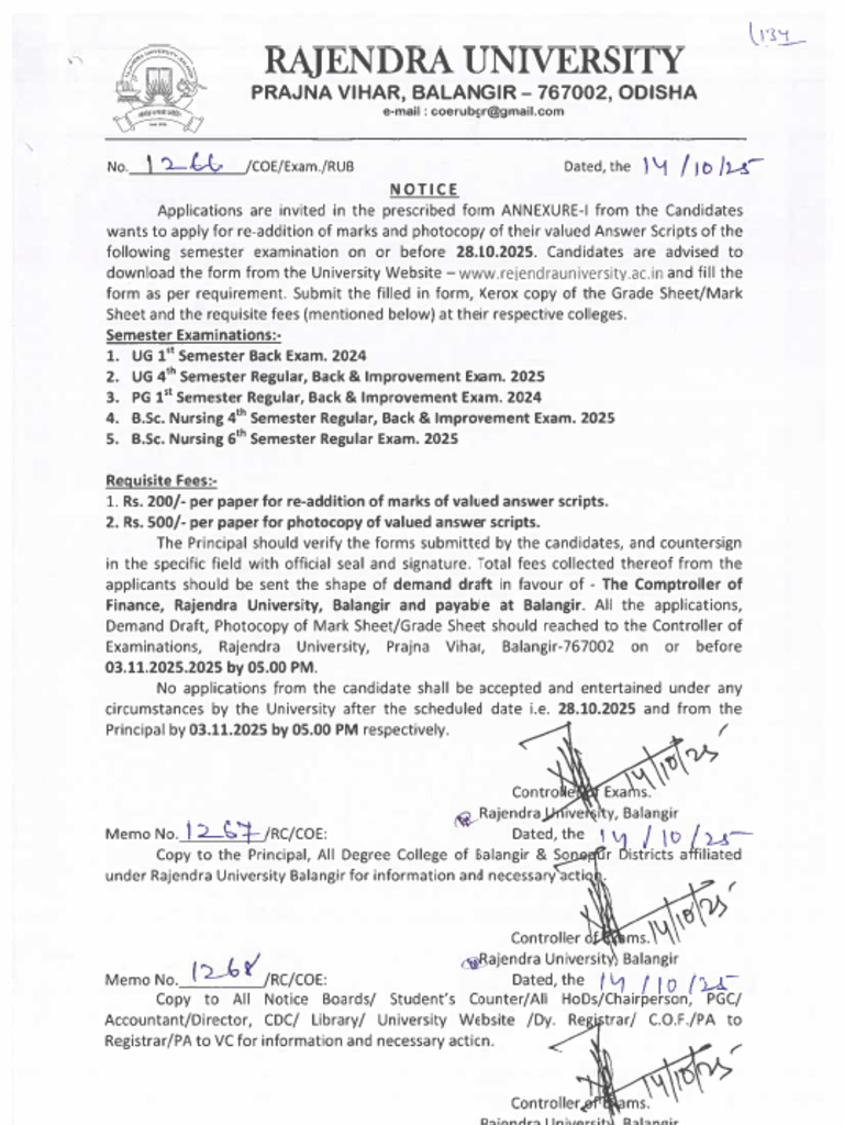 Re-Addition and Photocopy Notice | PDF