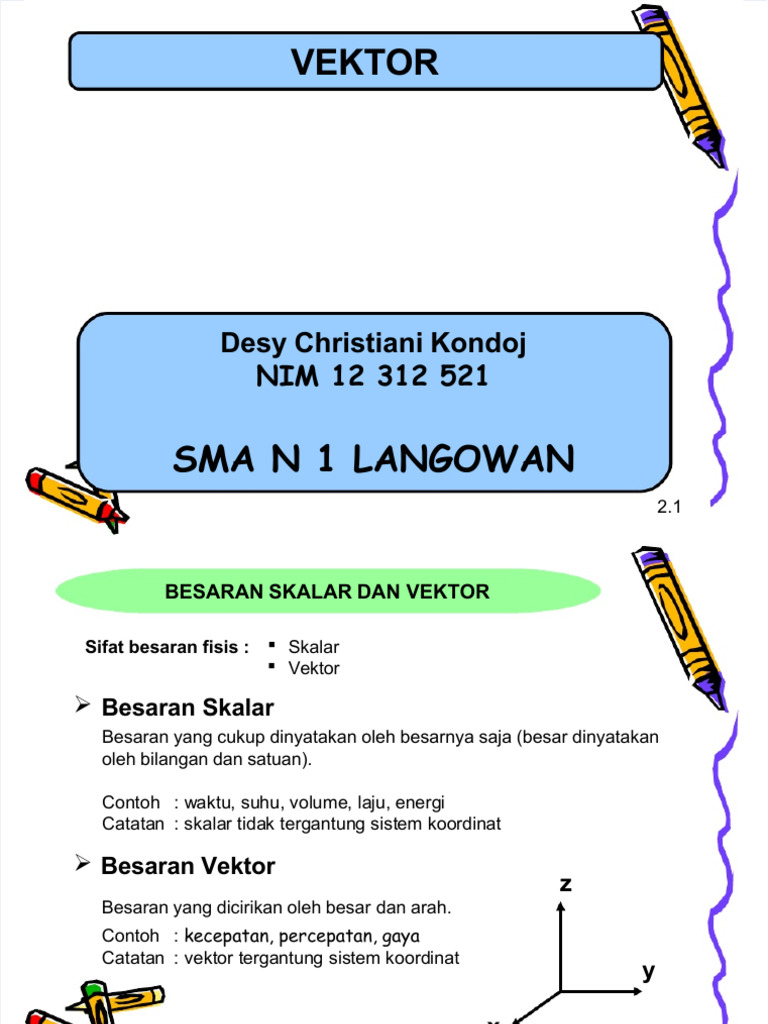 Besaran Skalar dan Vektor dalam Fisika | PDF