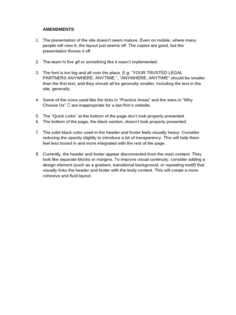Amendments 1 | PDF