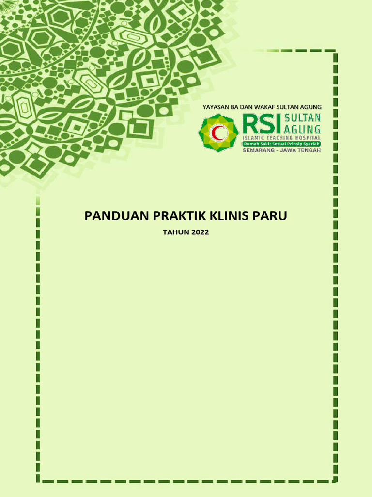 Panduan Praktik Klinis Paru 2022 | PDF