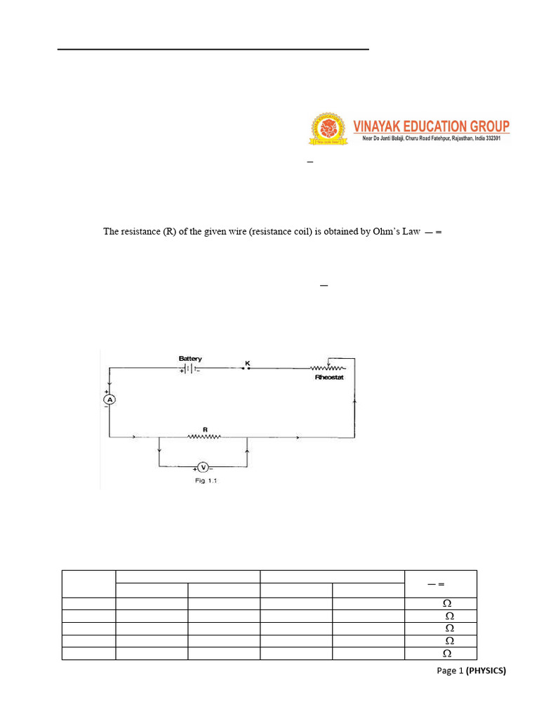 Class XII Physics Practical Guide | PDF | Optics | Light