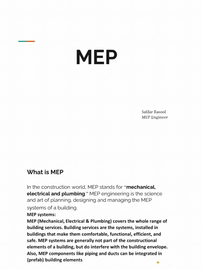 Understanding MEP Systems in Construction | PDF