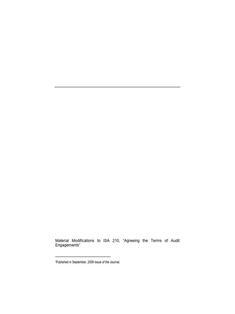 Audit Engagement Terms Agreement Guide | PDF | Auditor's Report ...