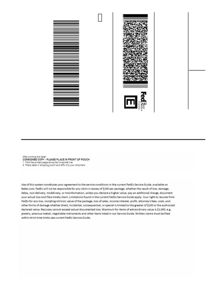 Shipping Details for Returns Processing | PDF