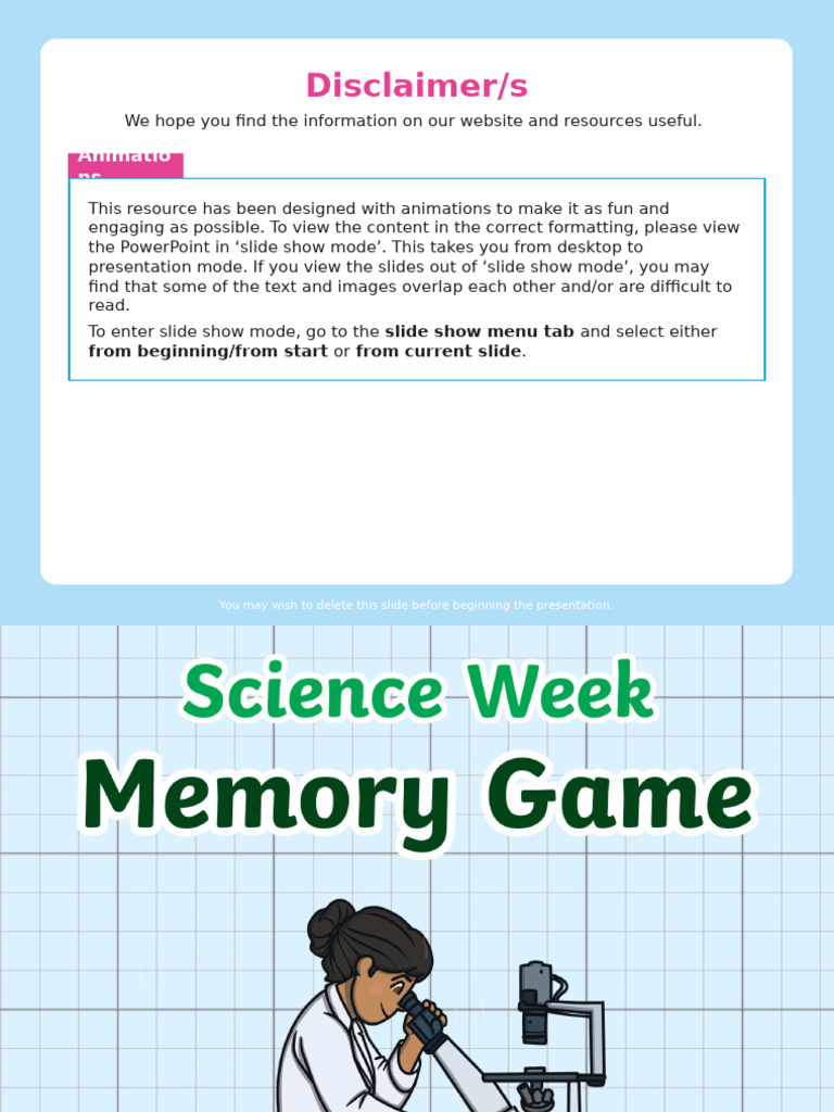 T PZ 1676368926 Science Week Powerpoint Memory Game Ver 1 | PDF
