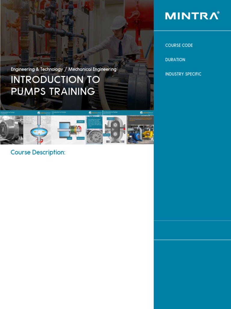 Introduction to Pumps Training Course | PDF | Pump | Safari (Web Browser)