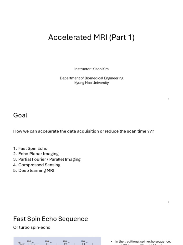 Accelerated MRI Techniques Overview | PDF | Magnetic Resonance Imaging ...