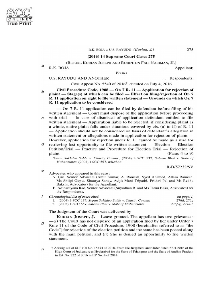 Supreme Court Judgment on Modak Case | PDF