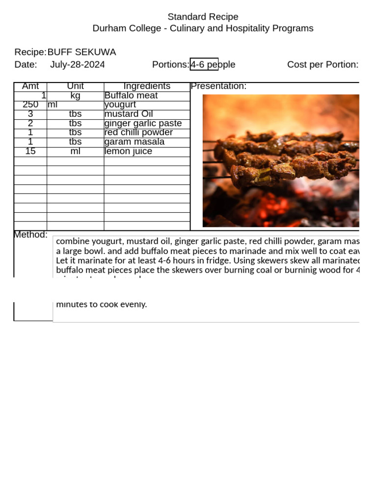 Final Standrad | PDF | Mustard (Condiment) | Ginger