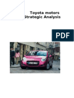 Toyota Motors Strategic Analysis