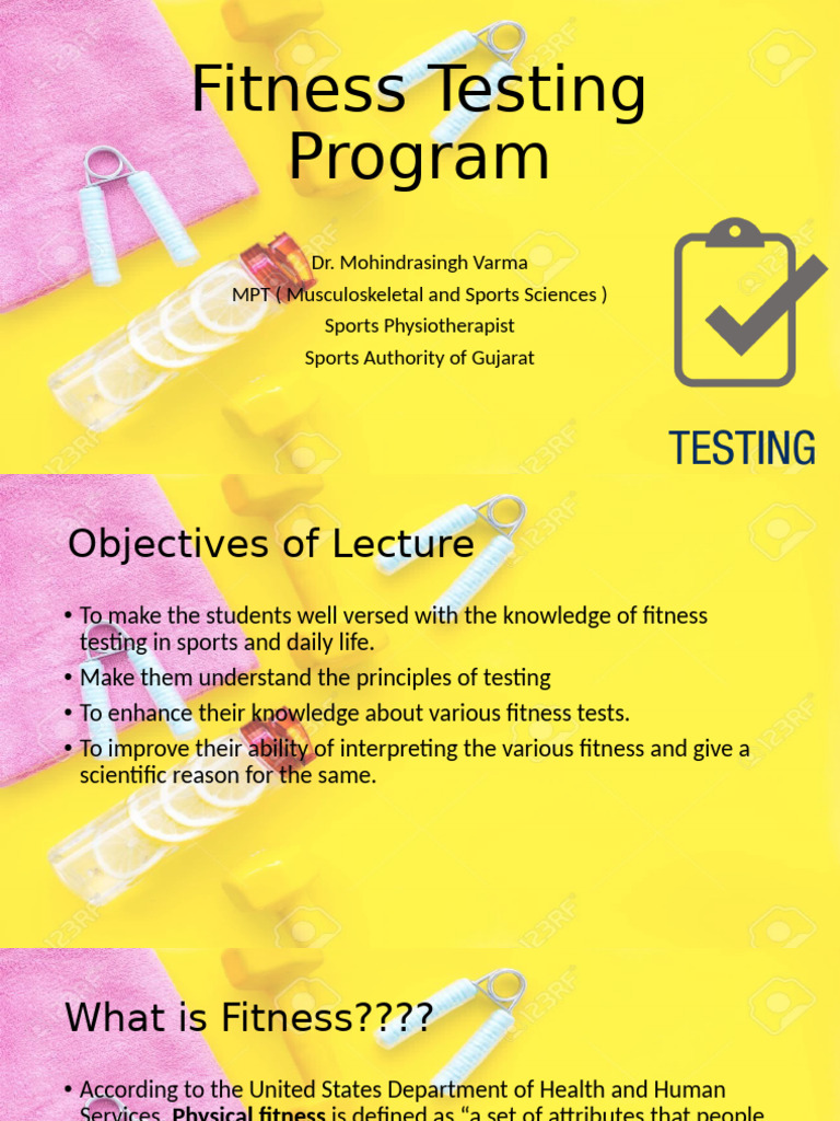 Essential Fitness Testing Principles | PDF | Physical Fitness | Aerobic ...