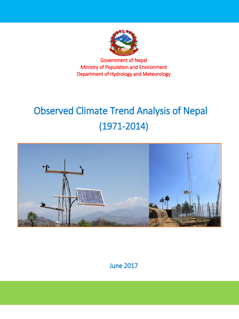 Observed Climate Trend Analysis Report 2017 | PDF | Precipitation | Monsoon