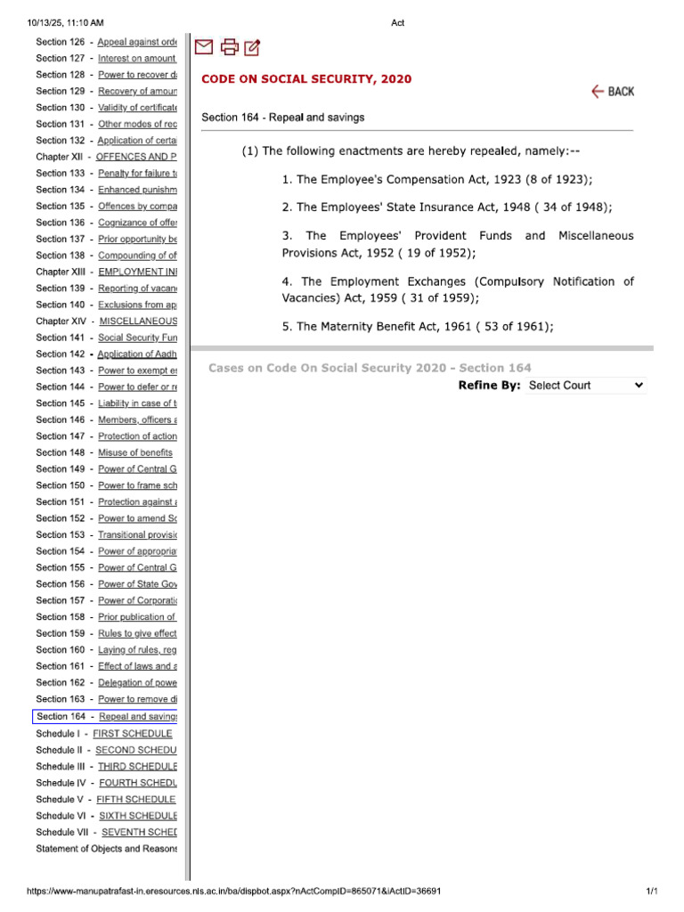 Code On Social Security | PDF