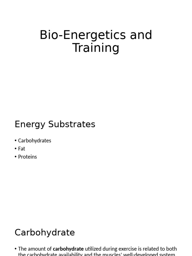 Biological Systems and Training | PDF