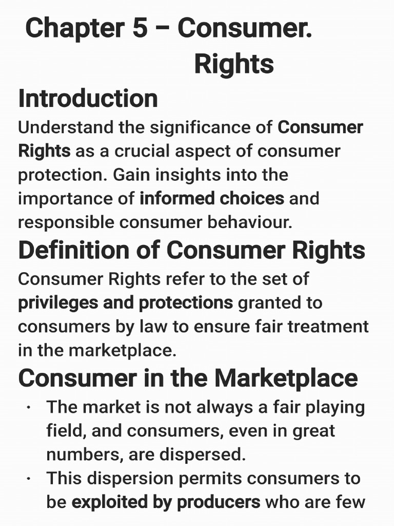 Chapter 5 Consumer Rights 251012 194502 Pdf