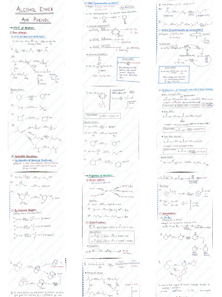 Alcohol Phenol & Ether - PDF SJ | PDF