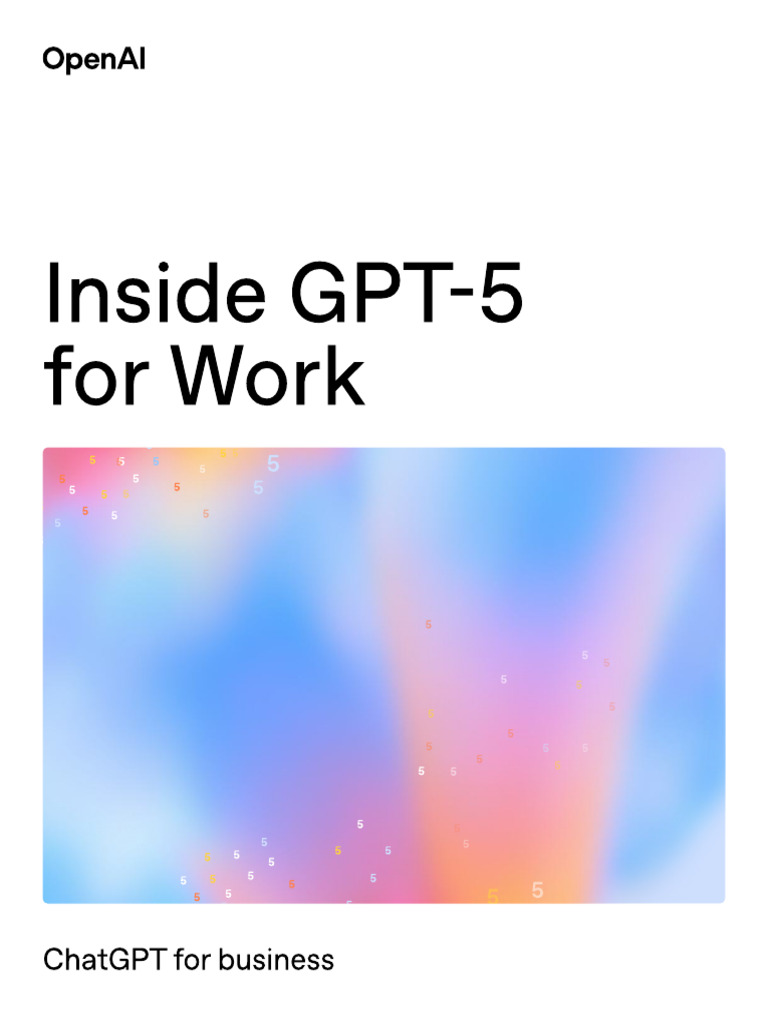 Inside GPT 5 For Work | PDF