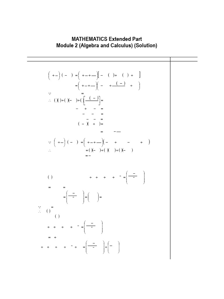 S6 Mathematics Mock Exam Solutions | PDF | Mathematical Concepts ...