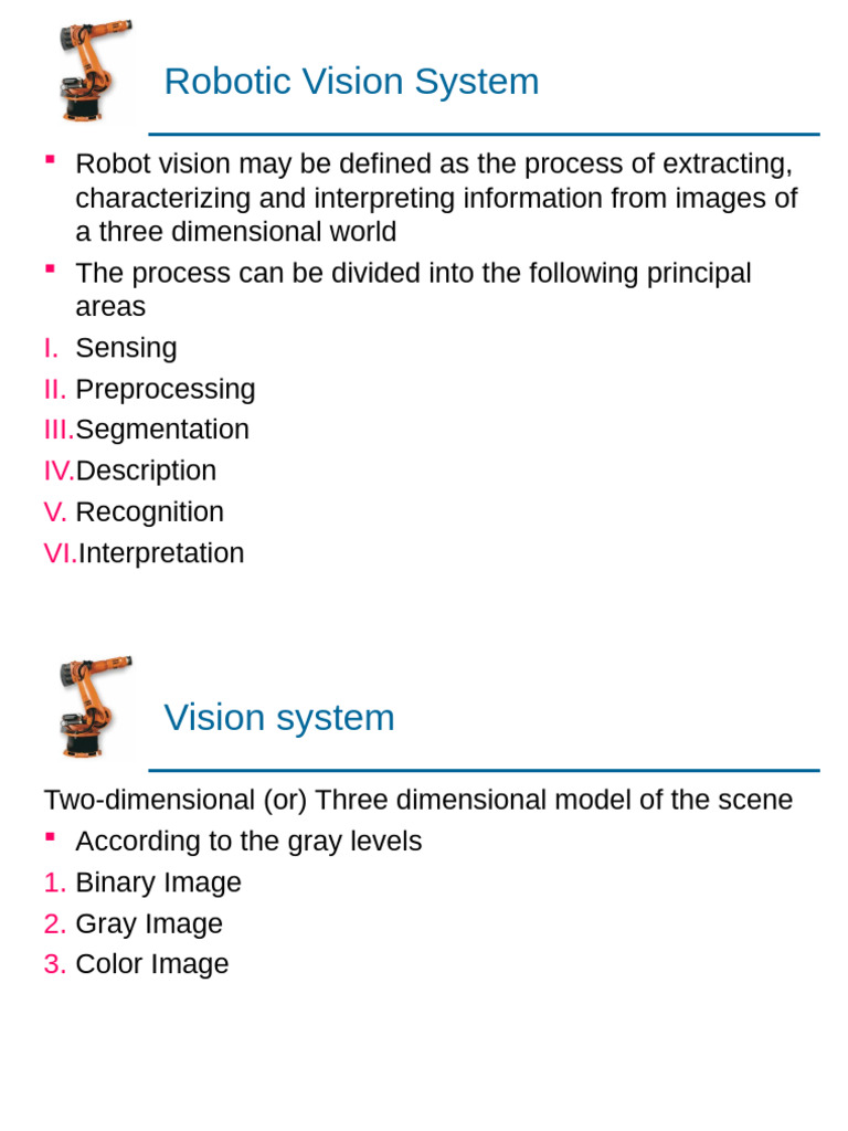 Robotic Vision System Block Diagram | PDF | Computer Vision | Charge ...