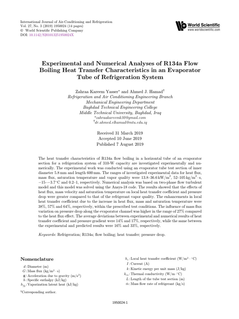 R134a Flow Boiling Heat Transfer Analysis | PDF | Heat Transfer | Boiling