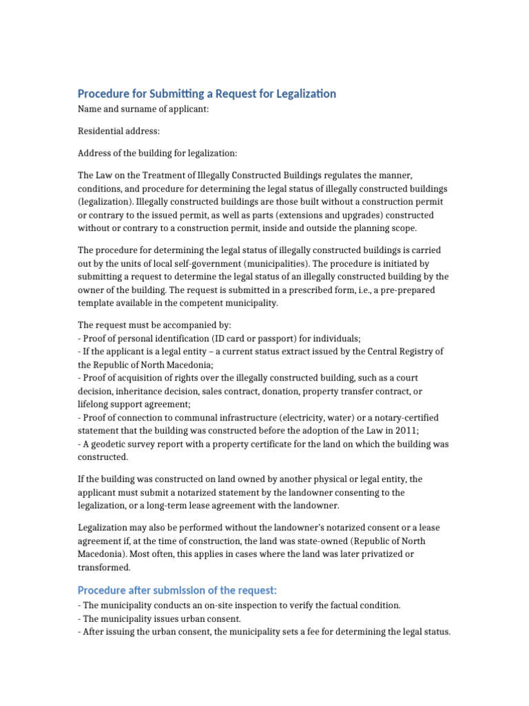 Procedure For Legalization | PDF | Identity Document | Private Law