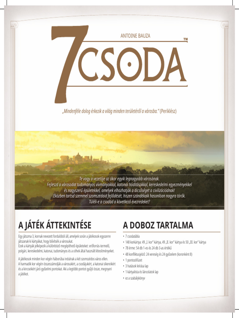 7 Csoda Játékszabály | PDF