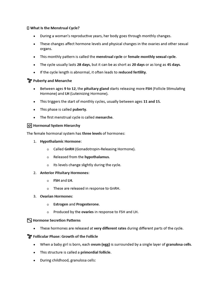 Understanding the Menstrual Cycle | PDF | Menstrual Cycle | Luteinizing ...