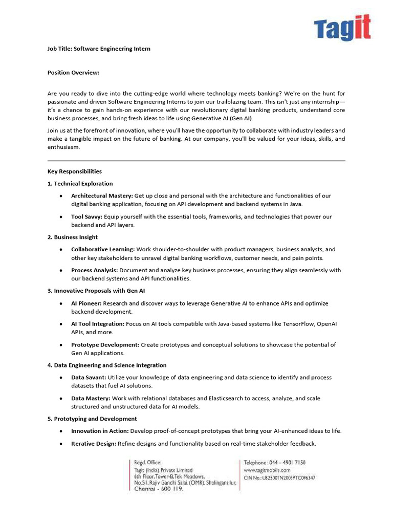Software Engineering Intern Option 2 | PDF | Artificial Intelligence ...
