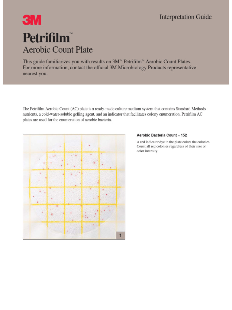 3M Petrifilm Aerobic Count Guide | PDF