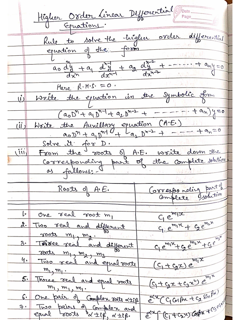 M-2 Maths Notes | PDF