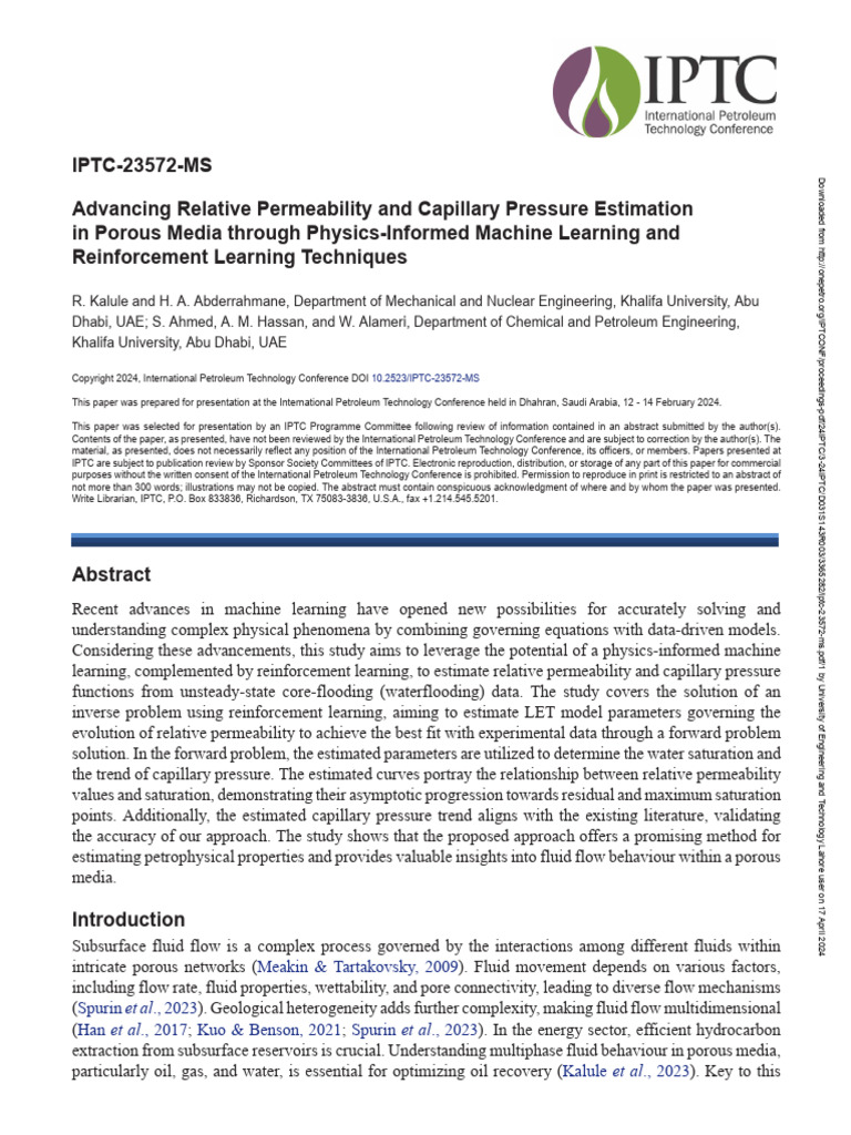 Machine Learning for Permeability Estimation | PDF