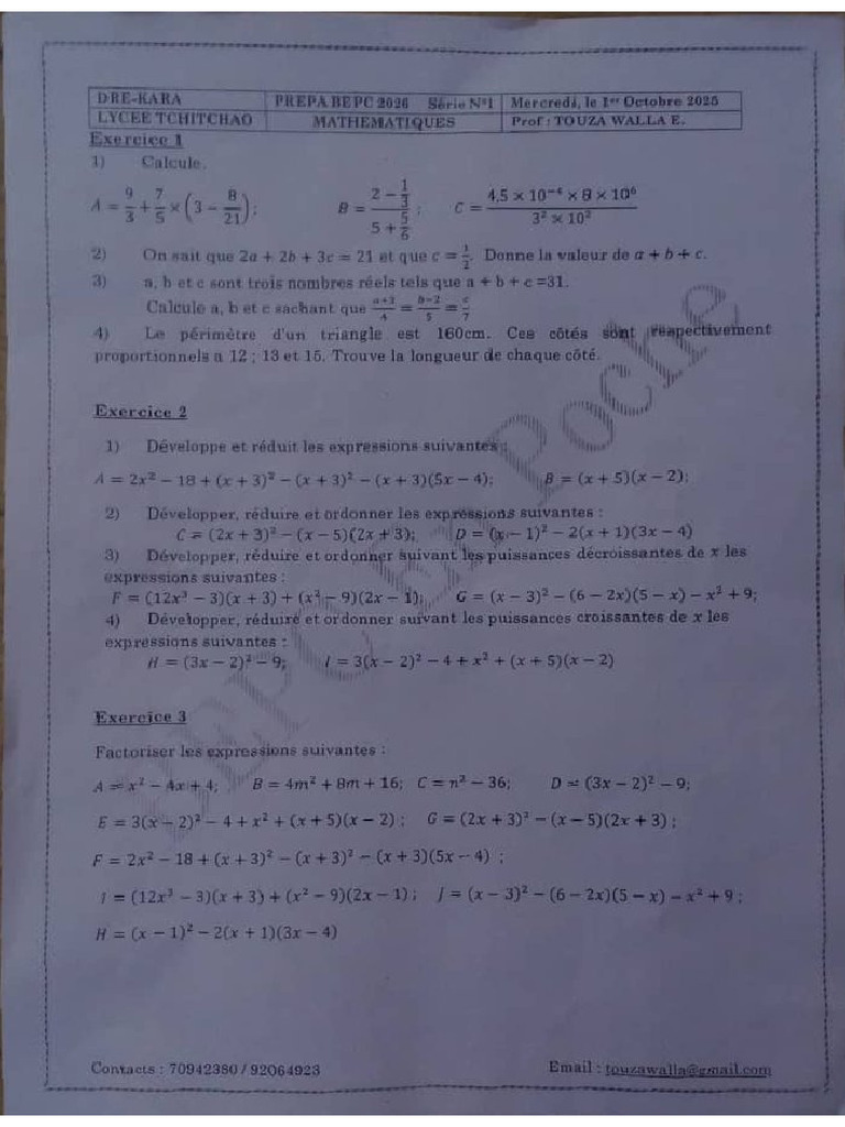 Maths 3e | PDF