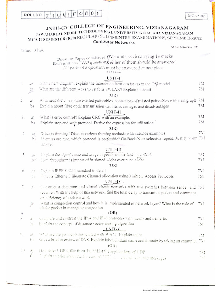 Sem 2 Question Papers | PDF
