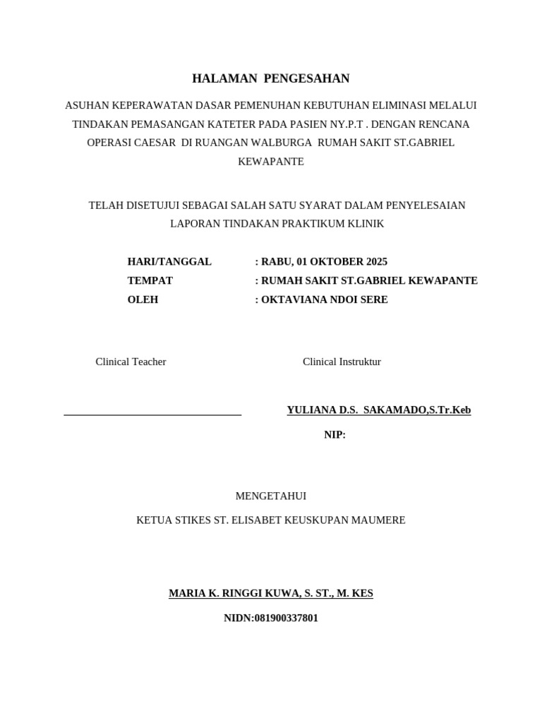 Lanjutan Halaman Pengesahan | PDF