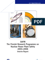 SAFIRThe Finnish Research Programme OnNuclear Power Plant Safety2003-2006Interim Report