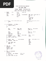 First Information Report Format | PDF | Crimes | Crime & Violence