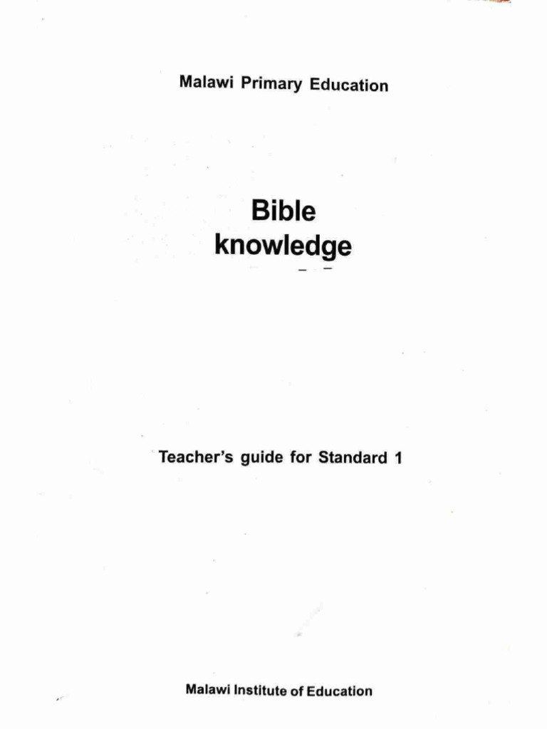 STD 1 BK TG | PDF