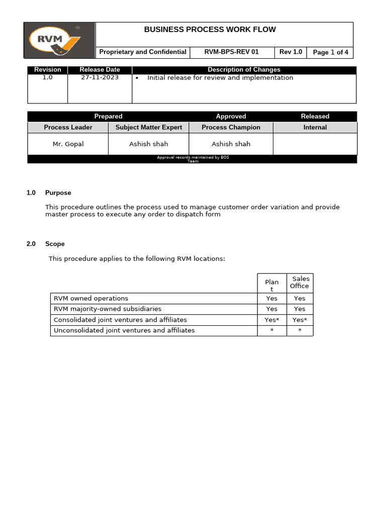 Business Process Standards | PDF | Business