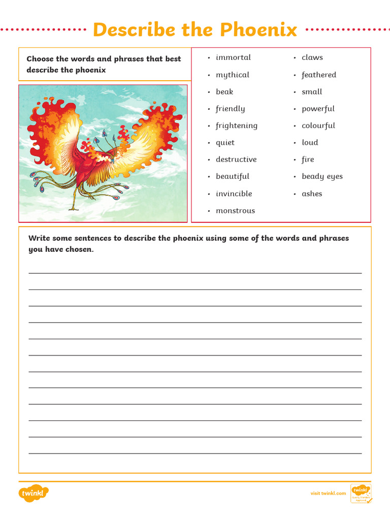 Descriptive Words for a Phoenix | PDF
