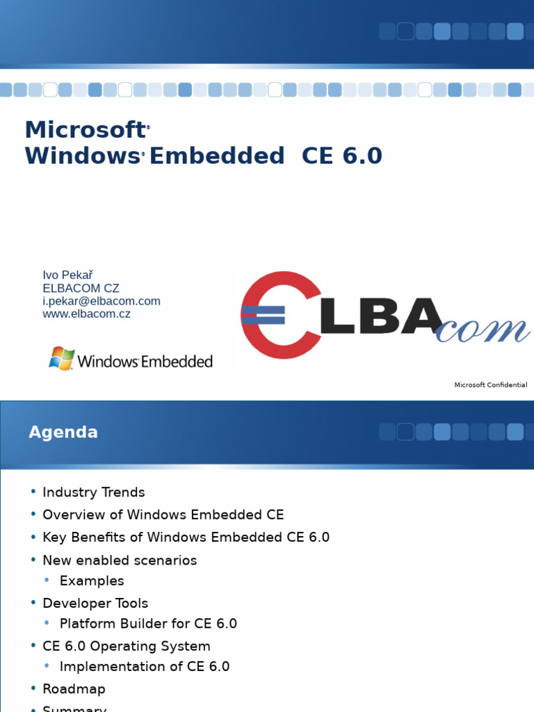 Windows Embedded CE 6.0 Overview | PDF | Operating System | Kernel ...