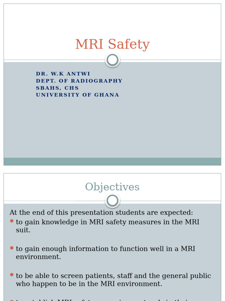 MRI Safety Guidelines and Protocols | PDF | Magnetic Resonance Imaging ...