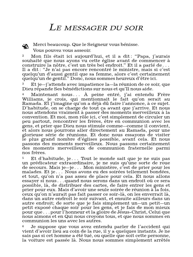 Réflexions sur la foi et la communion | PDF | Prophète | Dieu