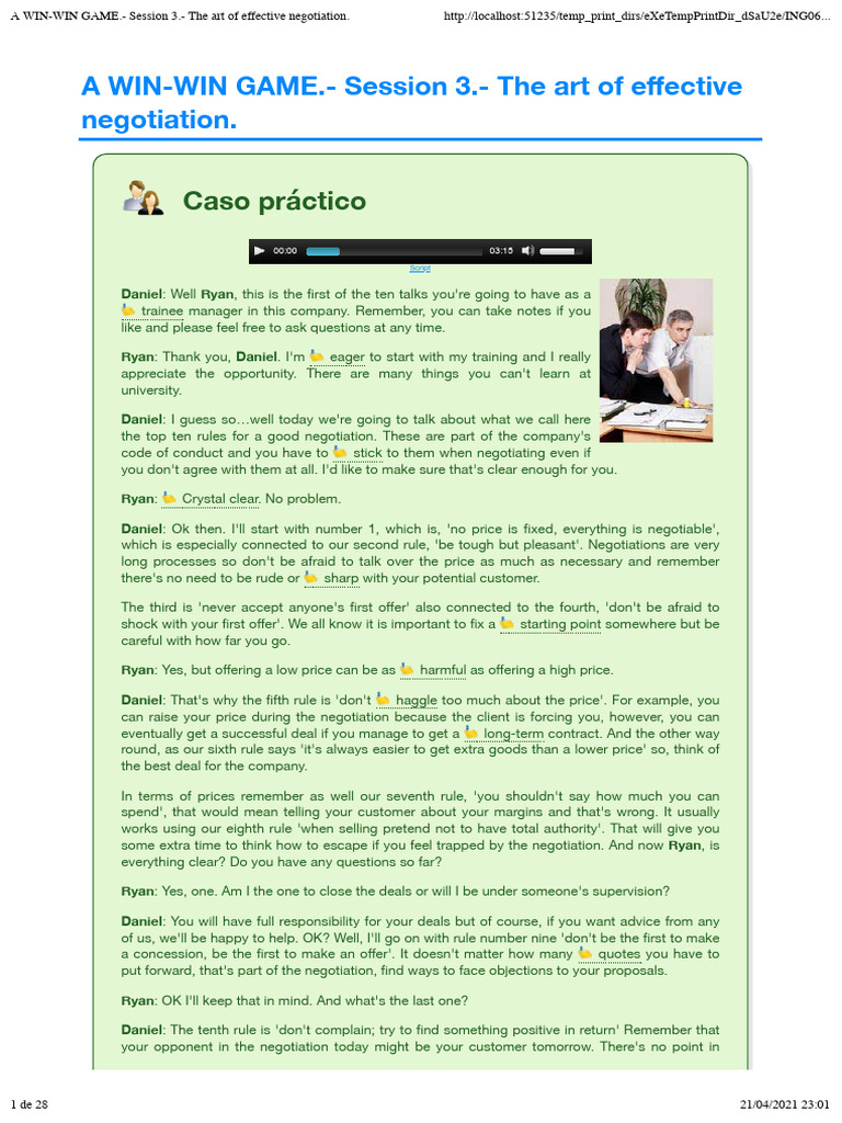 Effective Negotiation Strategies Guide | PDF | Adjective | Adverb
