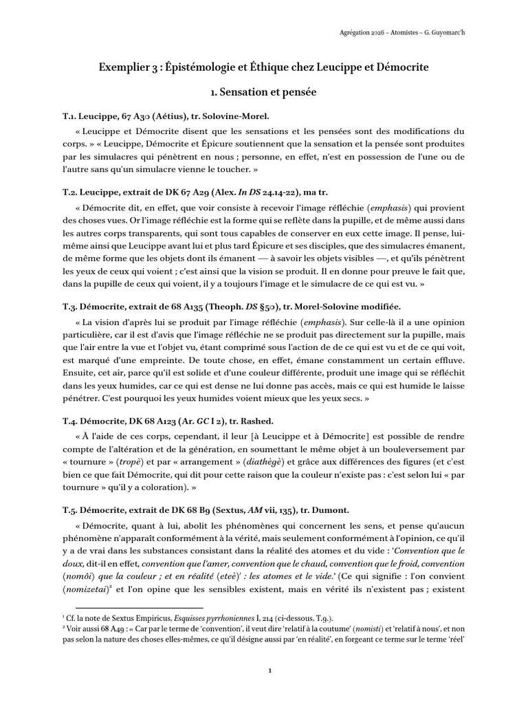 Épistémologie et éthique atomistes | PDF | Vérité | Scepticisme