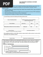 Medical Baseline Program Application | PDF | Pacific Gas And Electric ...